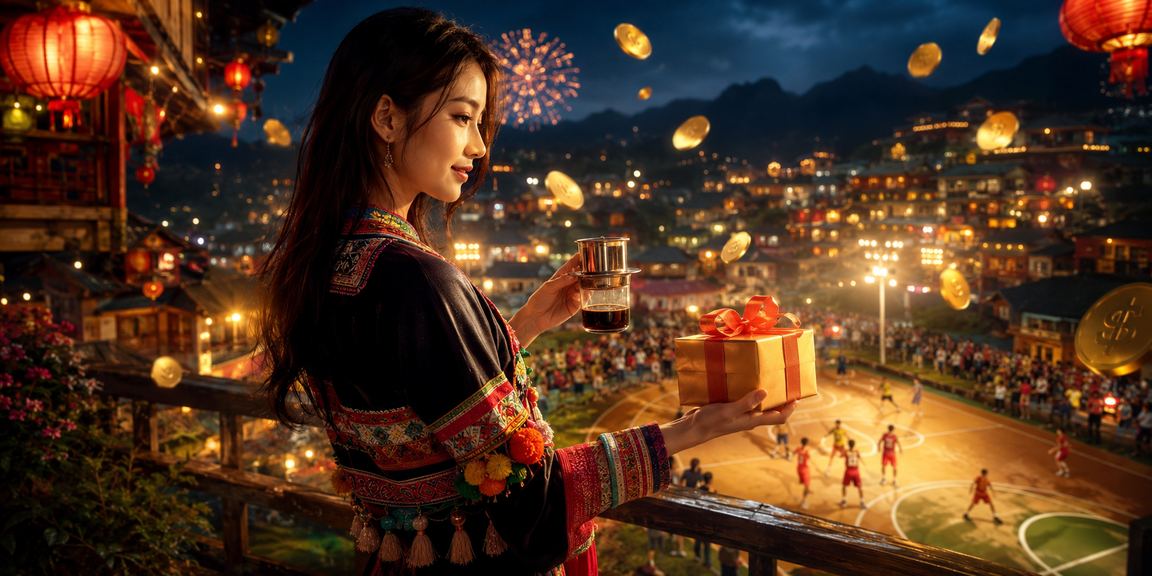 Người dùng Sa Pa theo dõi cá cược bóng rổ qua điện thoại bên tách cà phê buổi sáng