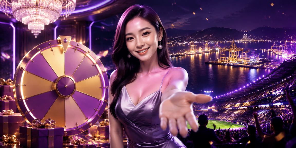 Bàn roulette neon lung linh tại sòng casino phong cách Vũng Tàu về đêm